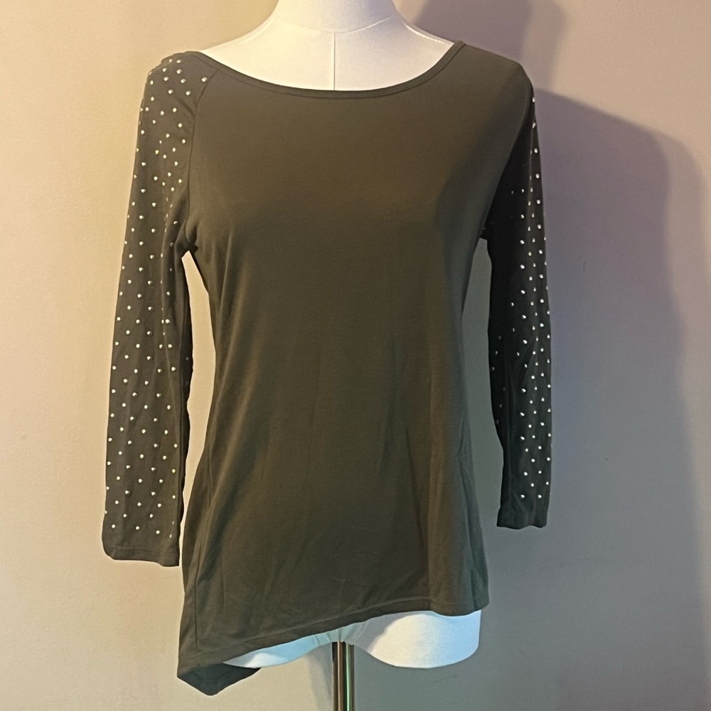 Like New Wallflower Olive Long Sleeve Top